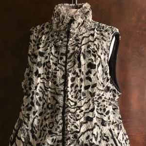 Coldwater Creek Faux Fur vest